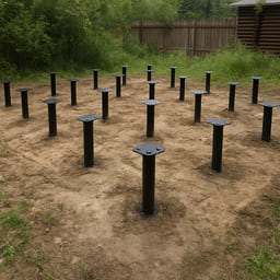 Винтовые Ø89 под баню 6×6